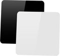 PULUZ 12 x 12 Inch Acrylic Poster Boards for Photography, Square White & Black Reflective Display Table Riser Backdrops
