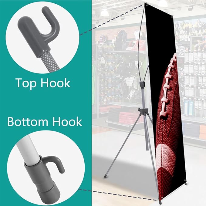 4U Media&Displays Premium X Banner Stand Display Adjustable Sizing from 24"x72" with Carrying Bag (STAND ONLY) (30 PACK)