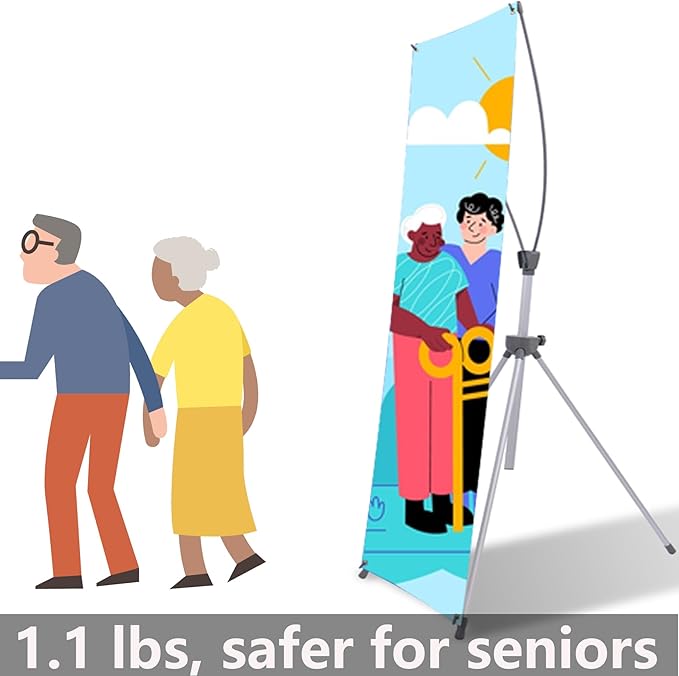 4U Media&Displays Premium X Banner Stand Display Adjustable Sizing from 24"x72" with Carrying Bag (STAND ONLY) (30 PACK)