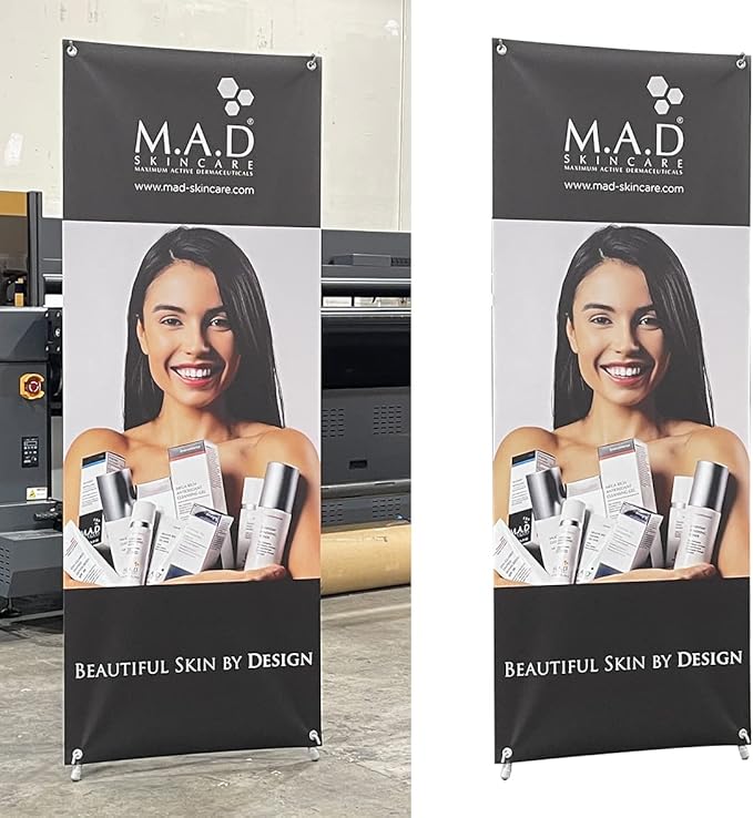 4U Media&Displays Premium X Banner Stand Display 24"x72" 10 PACK with Carrying Bag (STAND ONLY)