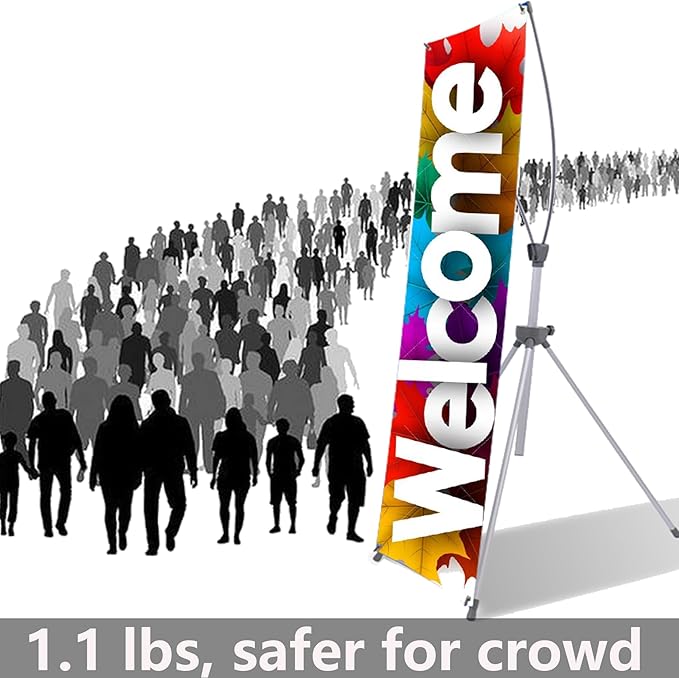 4U Media&Displays Premium X Banner Stand Display Adjustable Sizing from 24"x72" with Carrying Bag (STAND ONLY) (30 PACK)
