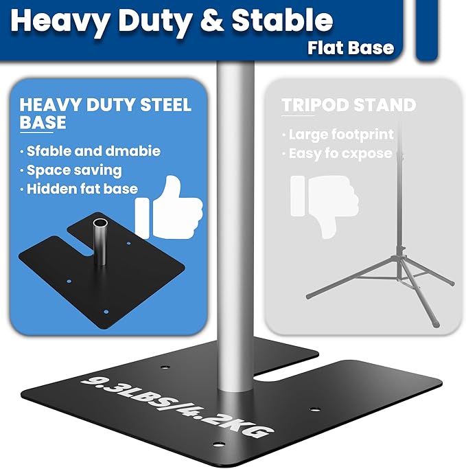 Adjustable Double Crossbar Backdrop Stand 10x10Ft Pipe and Drape System for Events, Weddings, Parties & Flower wall Backdrop Support